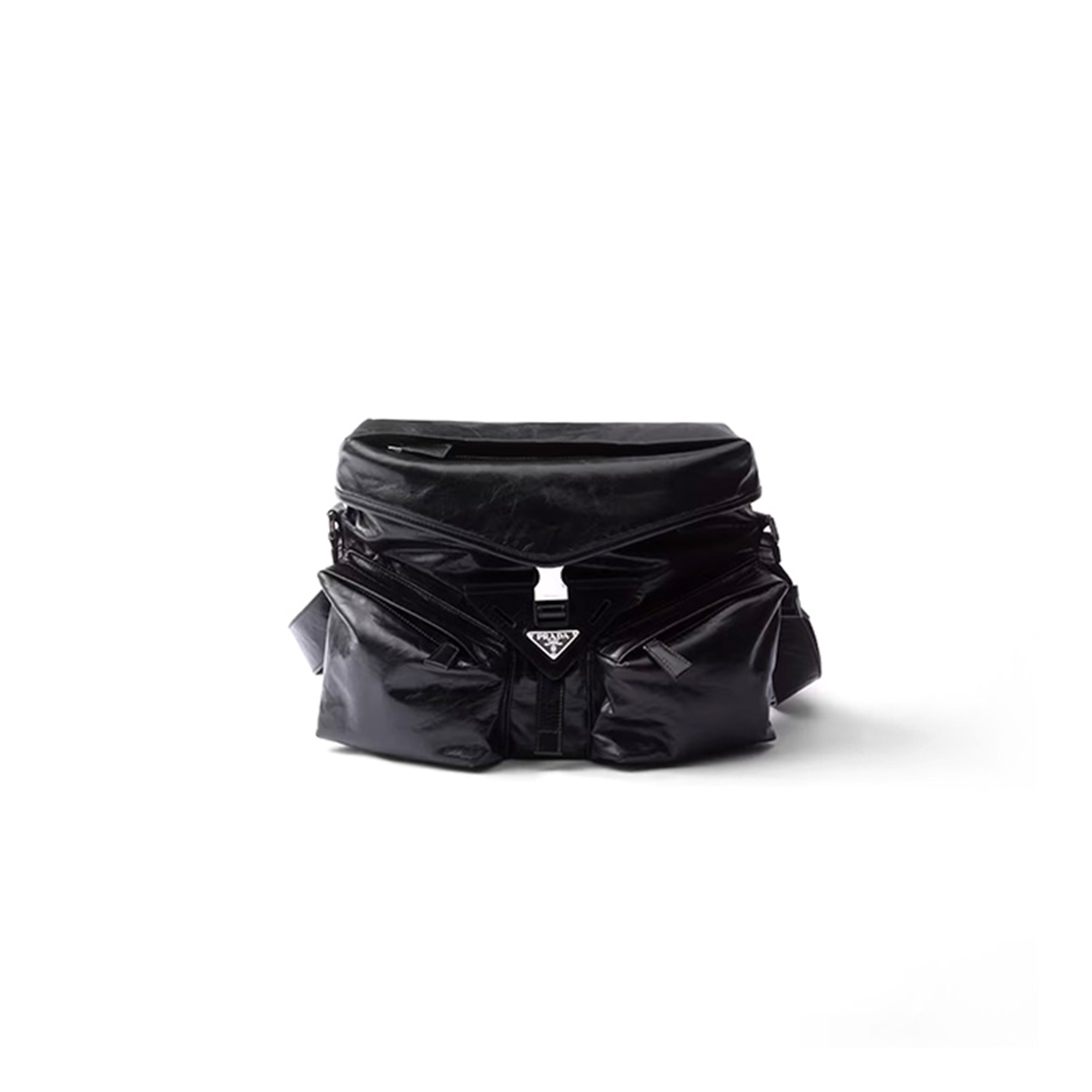 PRADA LEATHER SHOULDER BAG 2VD062 (29*23*15cm)